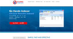Desktop Screenshot of nohandsindexer.com