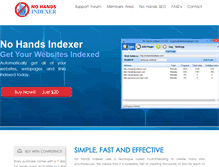 Tablet Screenshot of nohandsindexer.com